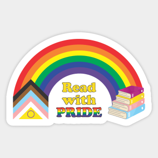 Inclusive Rainbow Read with Pride Sticker